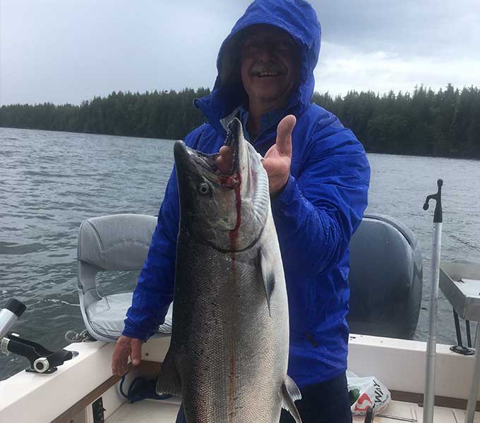 Nice Chinook Salmon caught near Prince Rupert BC